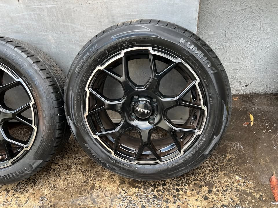 Speedy 16” Alloy Wheels with Good Tyres