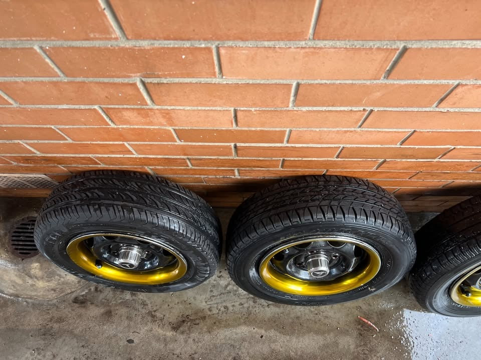 Toyota Corolla 4 Stud Wheels with Good Tyres