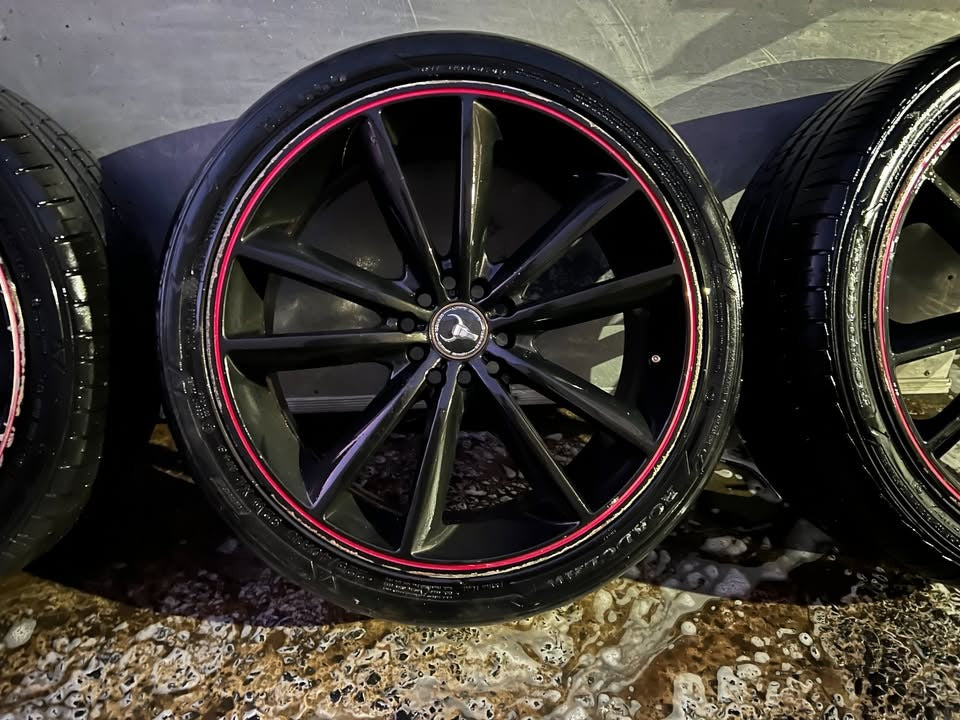 Ox Wheel Multi Fit 5 Stud 18” Alloy Wheels with Good Tyres