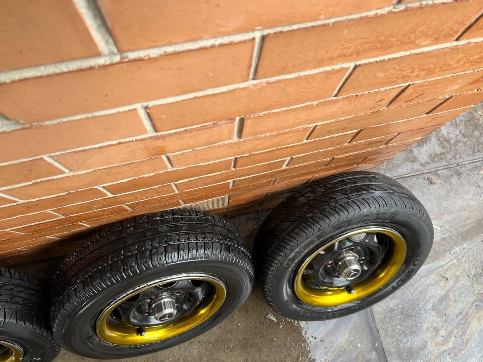 Toyota Corolla 4 Stud Wheels with Good Tyres