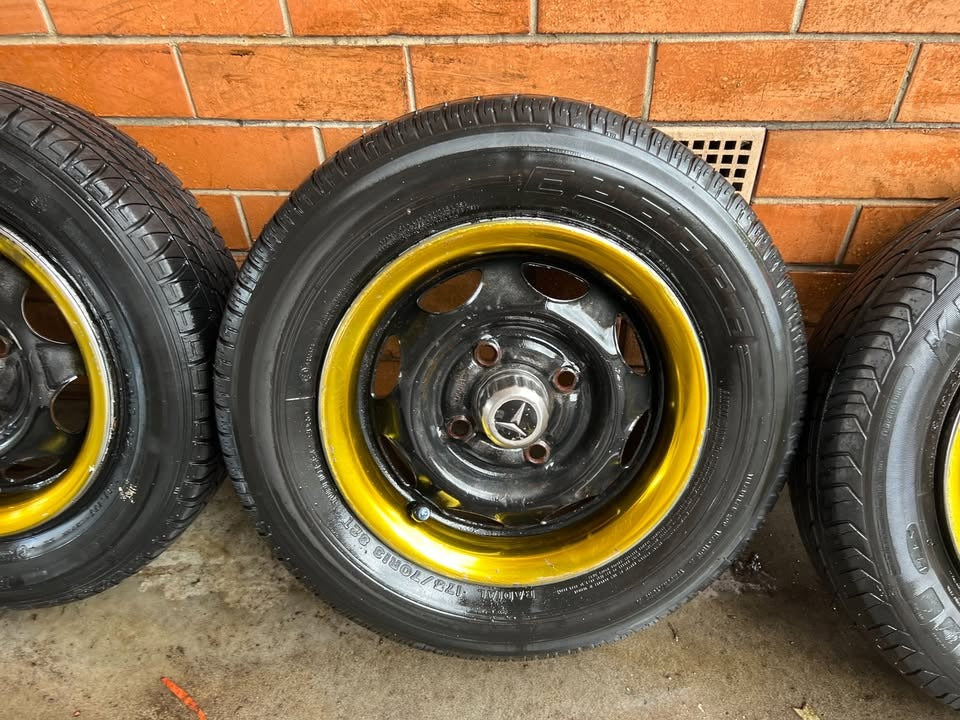 Toyota Corolla 4 Stud Wheels with Good Tyres