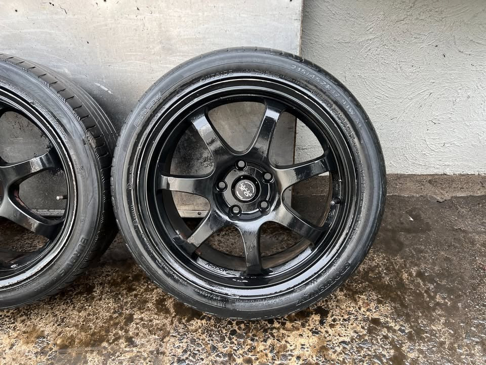 Ox Wheel Black 17" Alloy Wheels with Tyres