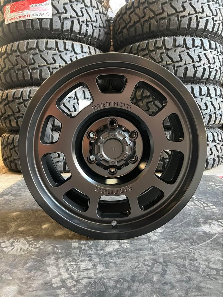Method Style Satin Black 6 Stud Alloy Wheels Brand New