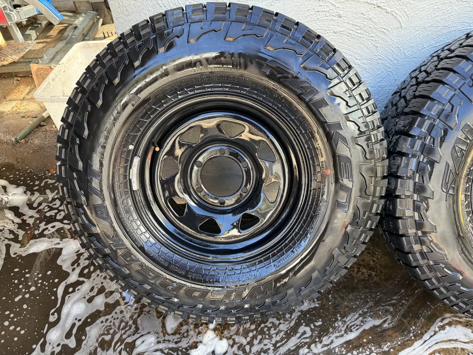 Falken Wildpeak 33" Tyres on 6 Stud Steel Rims