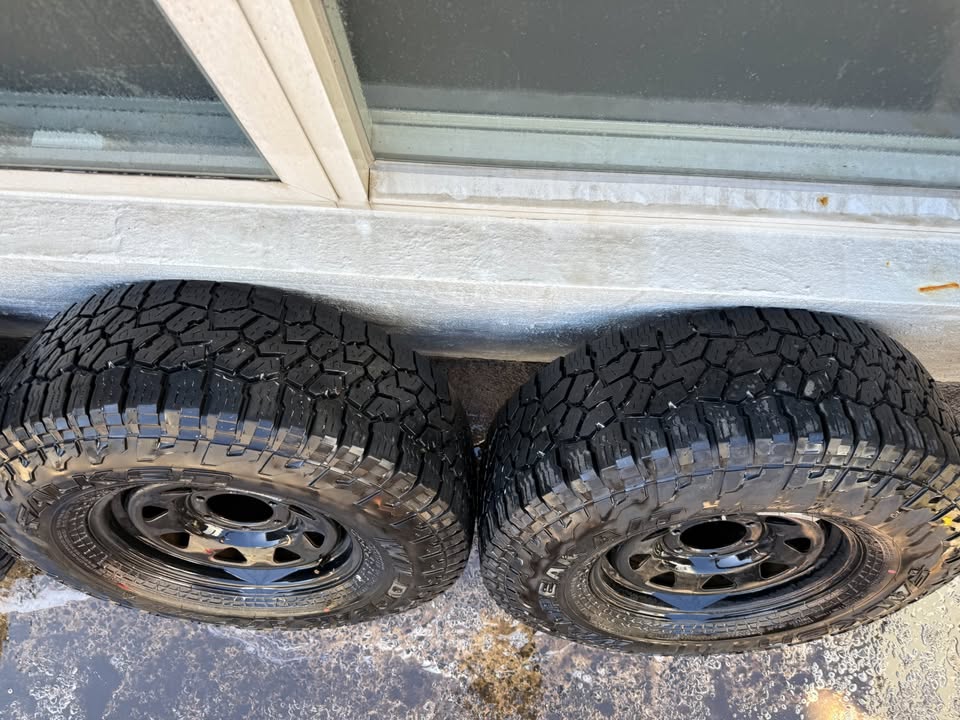 Falken Wildpeak 33" Tyres on 6 Stud Steel Rims
