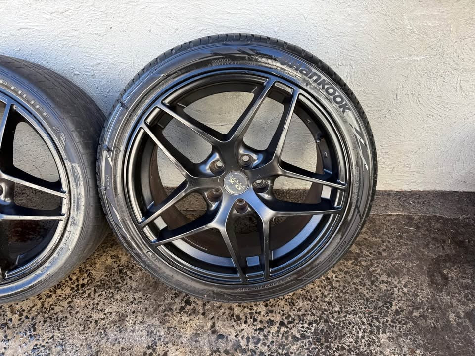 Ox Wheels Black 18" Alloy Wheels with Good Tyres