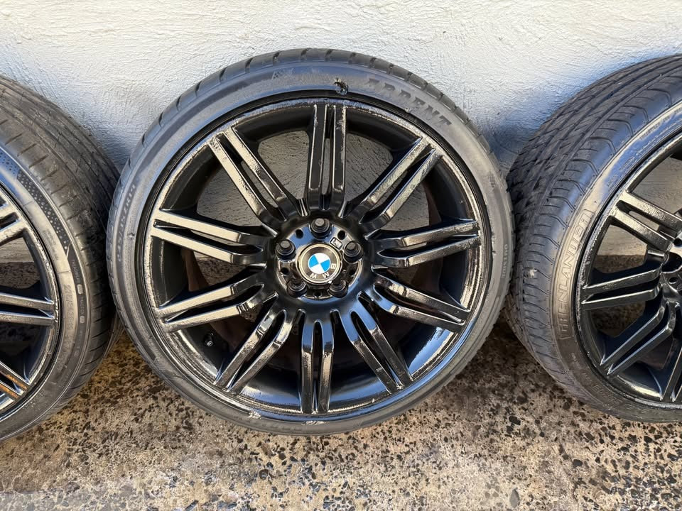 BMW 19" M Sport Black Staggered Alloy Wheels with Excellent Tyres