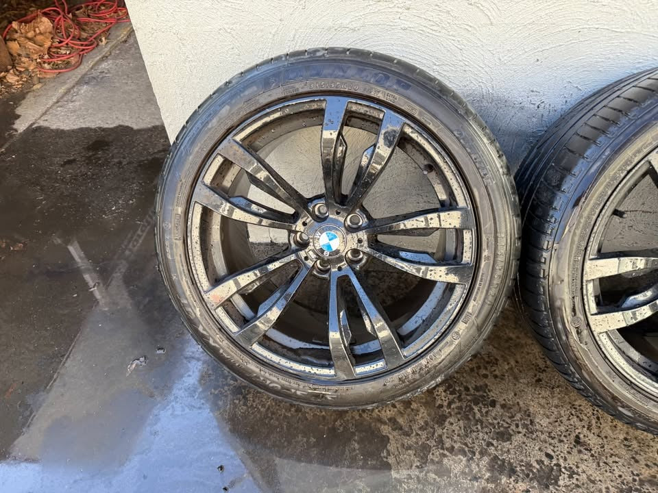 BMW M Sport 20" Black Staggered Alloy Wheels with Tyres