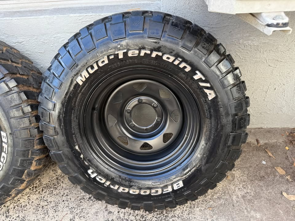 BF Goodrich M/T Tyres on 6 Stud Rims