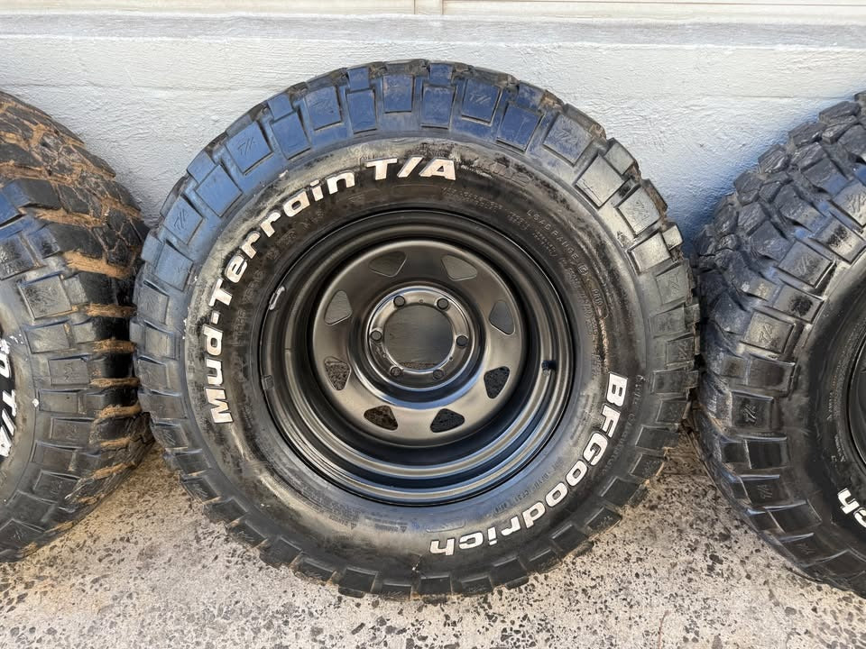 BF Goodrich M/T Tyres on 6 Stud Rims