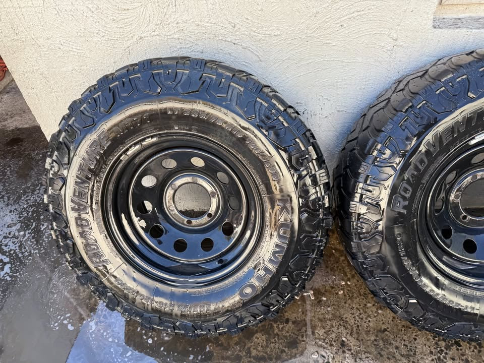 Kumho M/T Tyres on 6 Stud Steel Rims