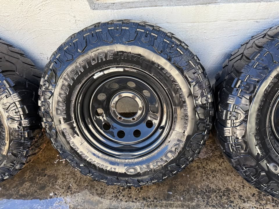 Kumho M/T Tyres on 6 Stud Steel Rims