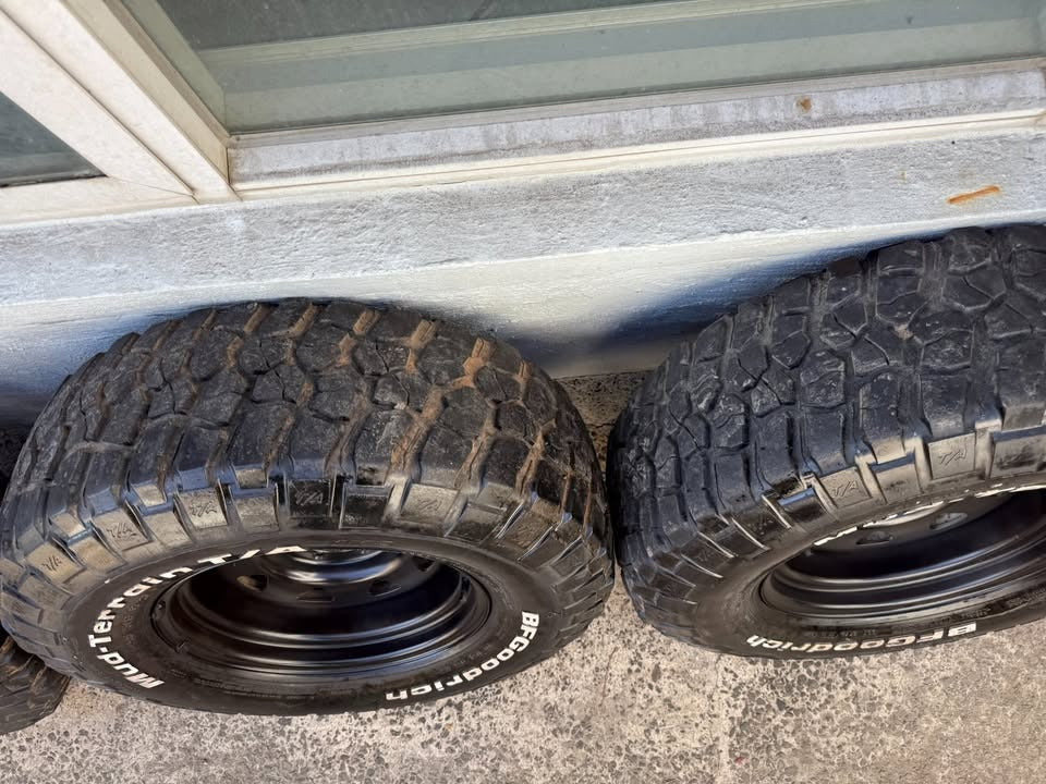 BF Goodrich M/T Tyres on 6 Stud Rims