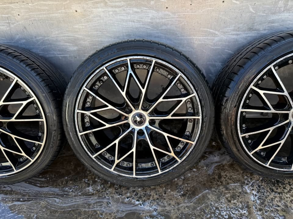 Ox Wheel 5 Stud 18” Alloy Wheels with Good Tyres
