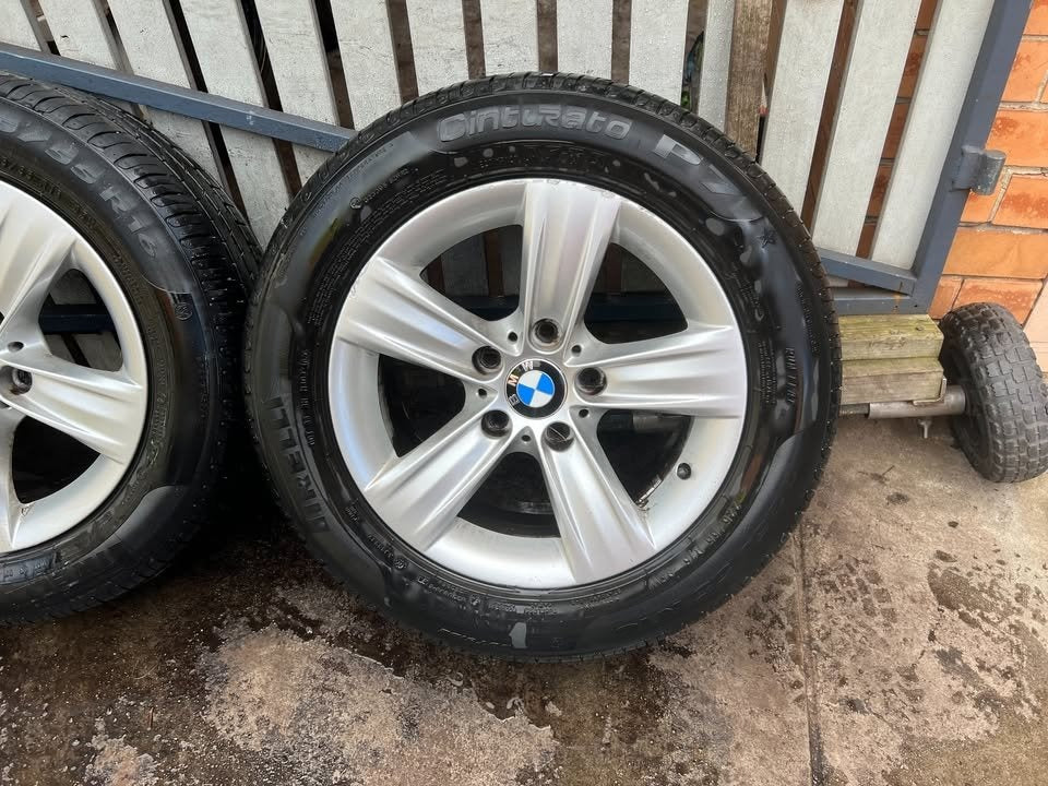 BMW 16” Alloy Wheels with Good Tyres