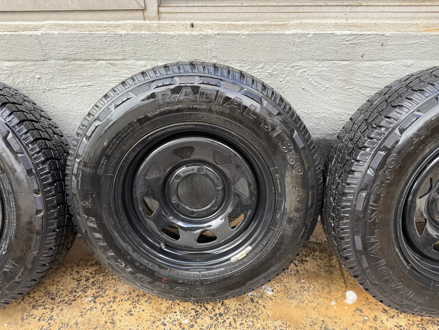 6 Stud Steel Rims with Good 16” A/T Tyres