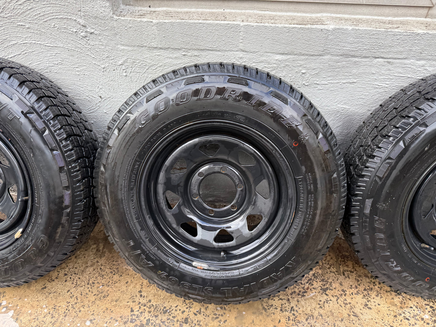 6 Stud Steel Rims with Good 16” A/T Tyres