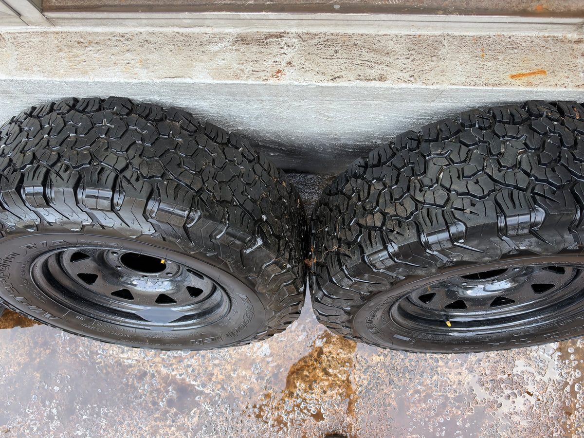 BF Goodrich KO2 A/T Tyres On New 6 Stud Steel Rims