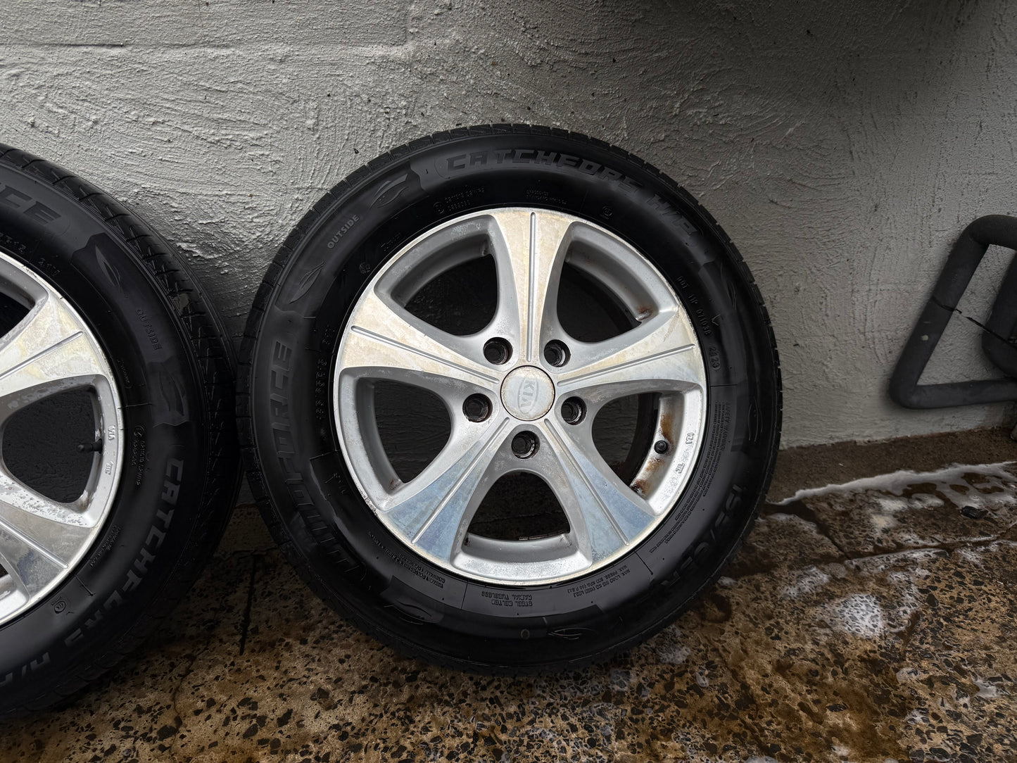 15” 5 Stud Alloy Wheels with Good Tyres