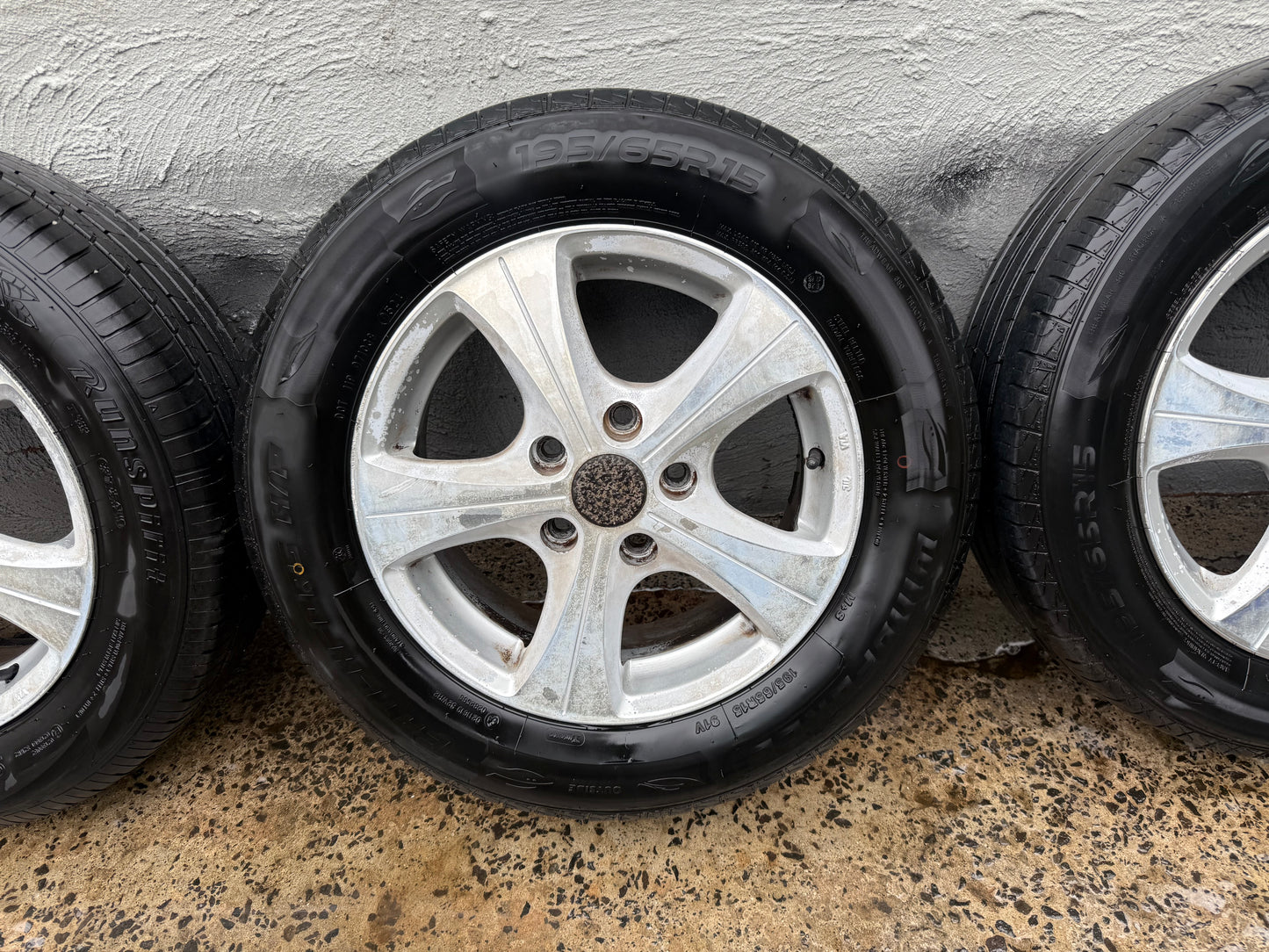 15” 5 Stud Alloy Wheels with Good Tyres