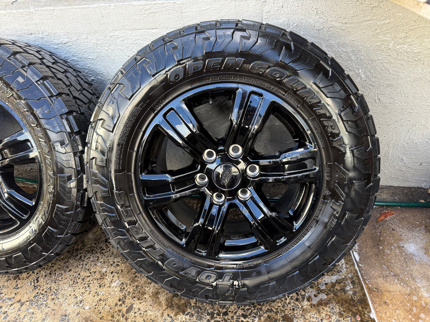 Ford Ranger Black 17” Alloy Wheels with Toyo Open Country A/T Tyres