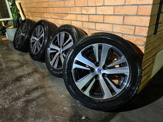 Subaru Forester 18" Alloy Wheels with Very Good Tyres