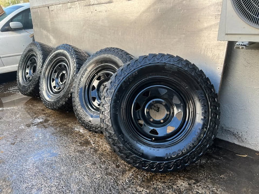 Mickey Thompson A/T 32” Tyres on 6 Stud Rims