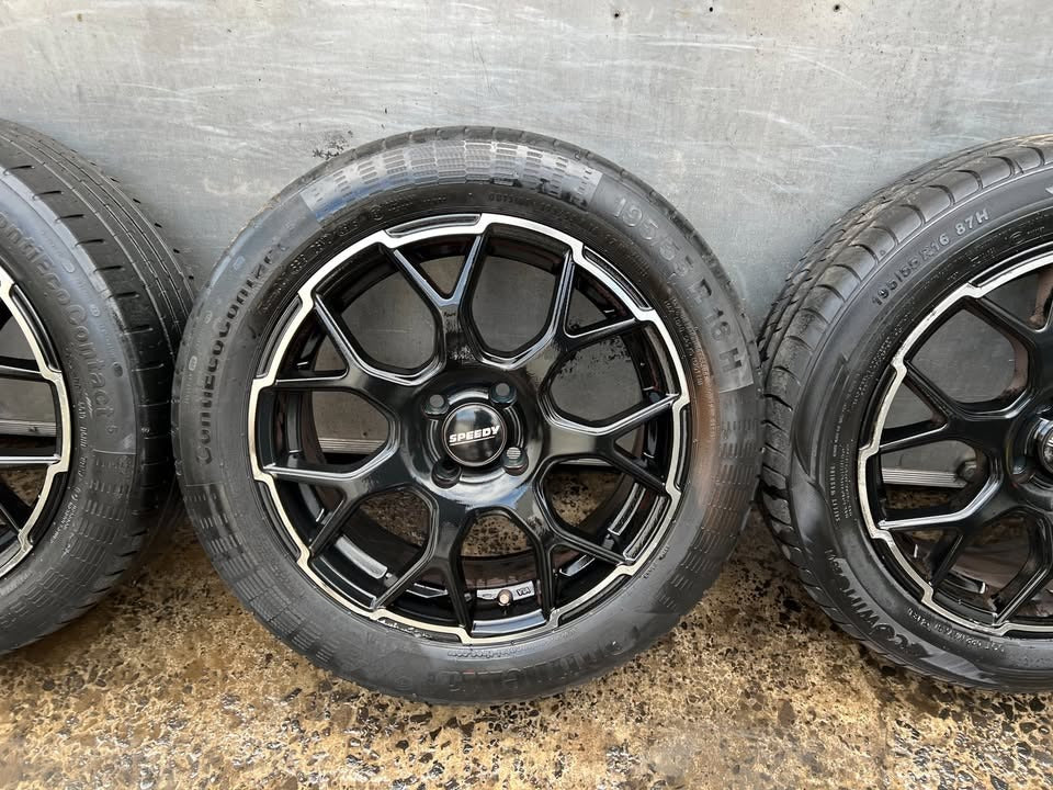 Speedy 16” Alloy Wheels with Good Tyres