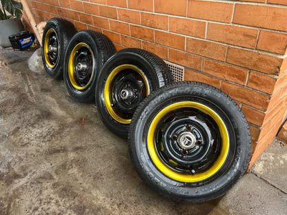 Toyota Corolla 4 Stud Wheels with Good Tyres