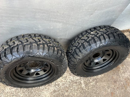 New 32” Rugged Terrain Tyres on 6 Stud Rims