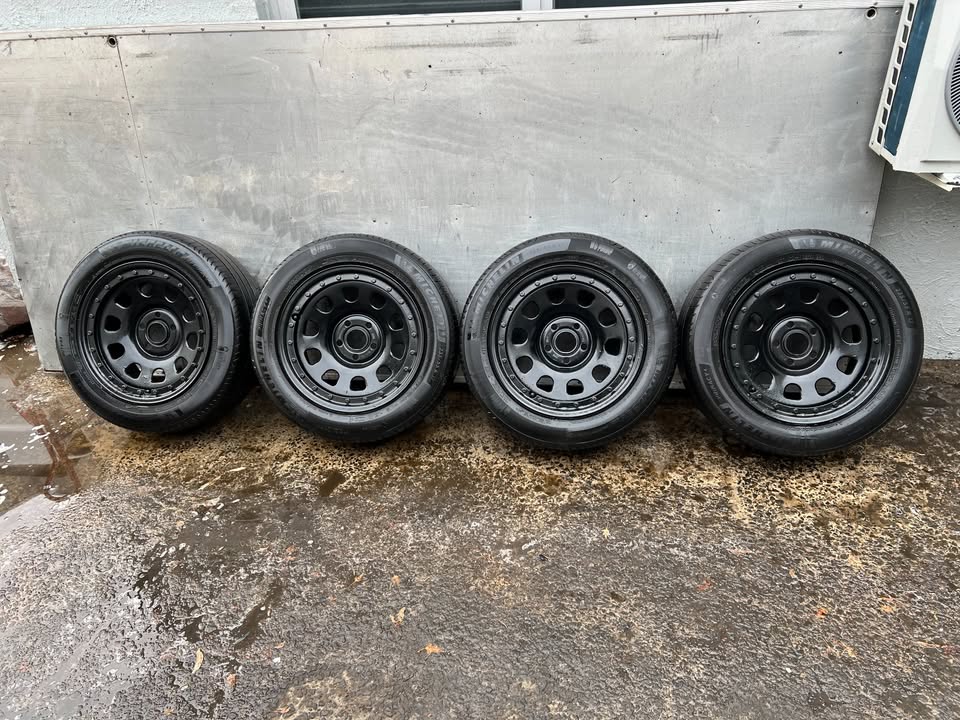 Dynamic 5 Stud Imitation Beadlock Steel Rims with Tyres