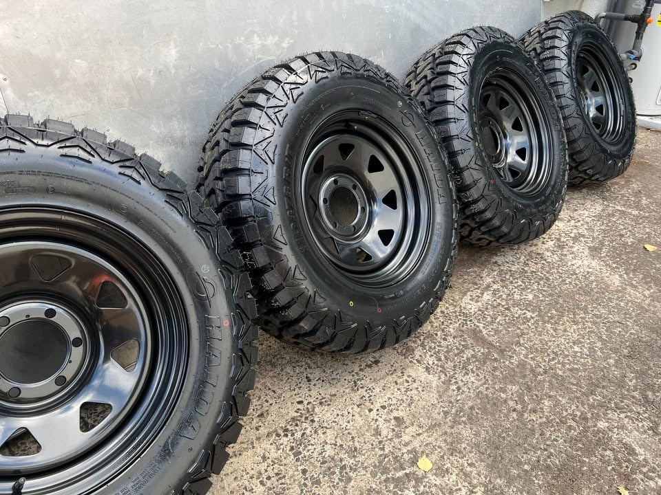 New 32” Rugged Terrain Tyres on 6 Stud Rims