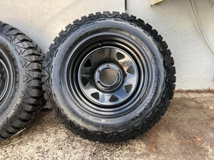 New 32” Rugged Terrain Tyres on 6 Stud Rims