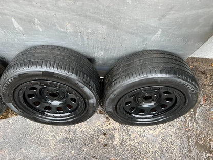 Dynamic 5 Stud Imitation Beadlock Steel Rims with Tyres