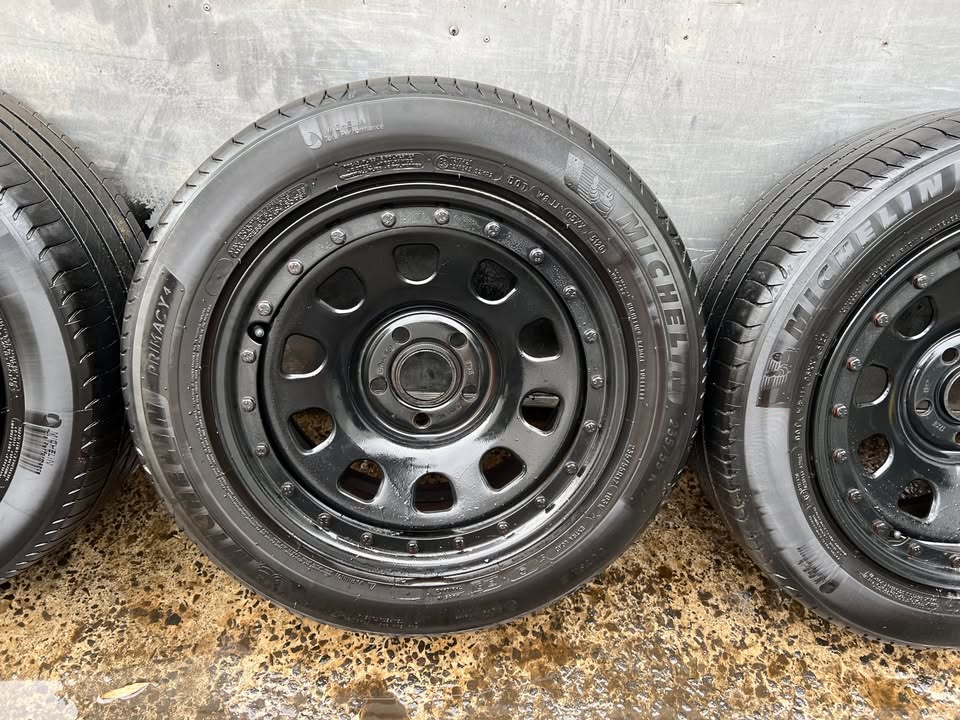 Dynamic 5 Stud Imitation Beadlock Steel Rims with Tyres