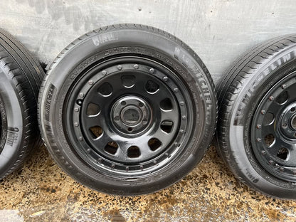 Dynamic 5 Stud Imitation Beadlock Steel Rims with Tyres