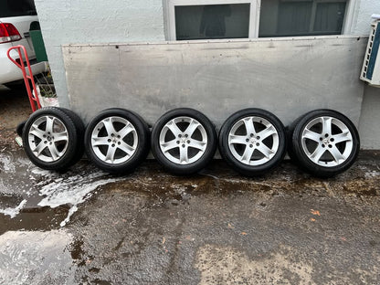 Peugeot 17" Alloy Wheels with Tyres Set of 5