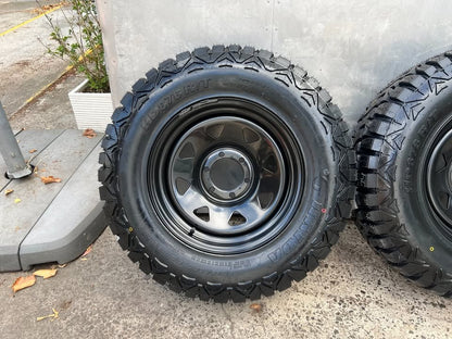 New 32” Rugged Terrain Tyres on 6 Stud Rims