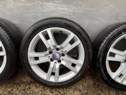 Mercedes Benz Staggered 17" Alloy Wheels with Good Tyres