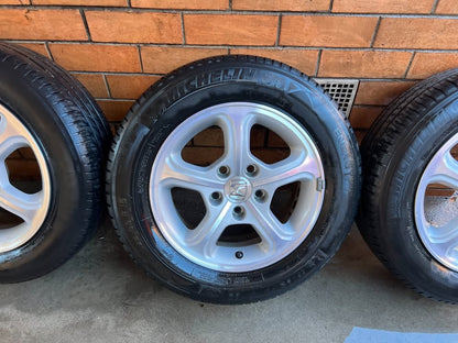 Honda 5 Stud 15" Alloy Wheels with Good Tyres