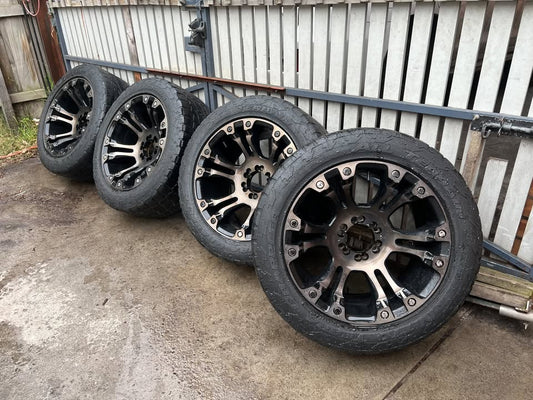 Hussla 6 Stud Bronze 20" Alloy Wheels with Nitto Tyres