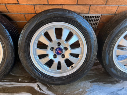 SAAB 5 Stud 16" Alloy Wheels with Good Tyres