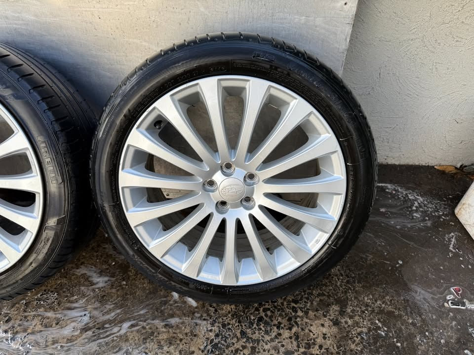 Subaru 18" Alloy Wheels with Good Tyres
