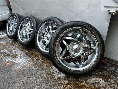 Hipnotic Chrome 20” Alloy Wheels with Tyres