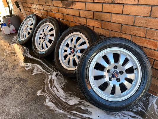 SAAB 5 Stud 16" Alloy Wheels with Good Tyres