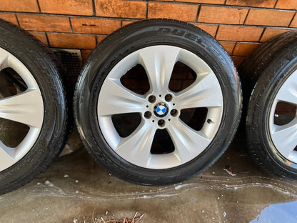 BMW X5 19" Staggered Alloy Wheels with Good Tyres