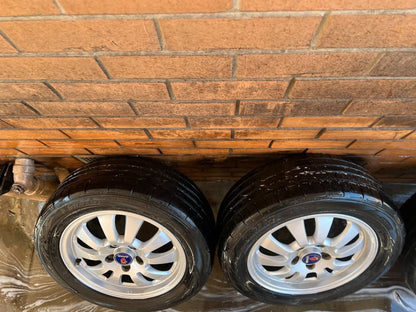 SAAB 5 Stud 16" Alloy Wheels with Good Tyres