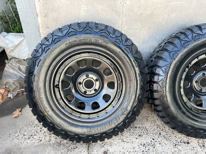 Imitation Beadlock 17" Steel Rims with R/T Tyres