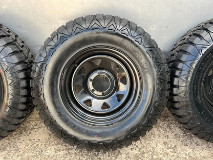 New 33” Rugged Terrain Tyres on 6 Stud Rims