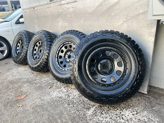 Imitation Beadlock 17" Steel Rims with R/T Tyres